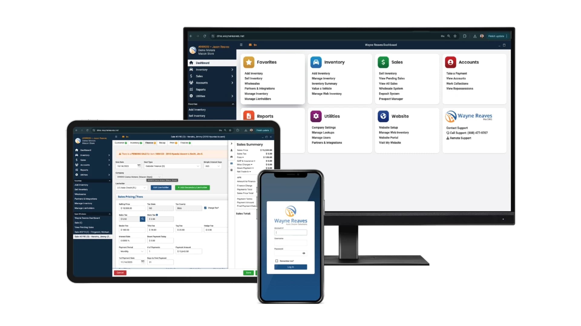 Pro DMS across desktop, tablet, and mobile
